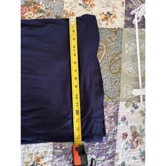 Anthropologie Navy Blue Pajama Pants Size Small wide leg lounge Saturday sunday - Picture 6 of 8